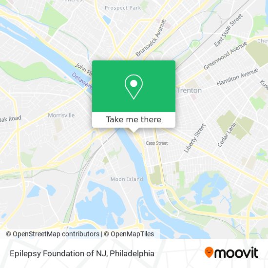 Mapa de Epilepsy Foundation of NJ