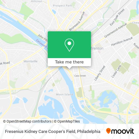 Mapa de Fresenius Kidney Care Cooper's Field