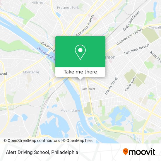 Mapa de Alert Driving School