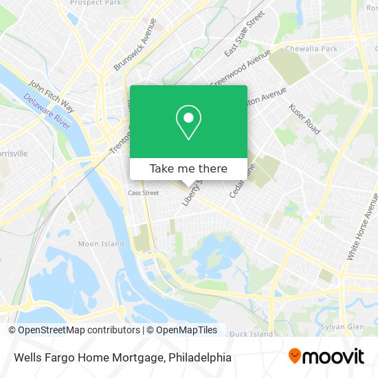 Mapa de Wells Fargo Home Mortgage