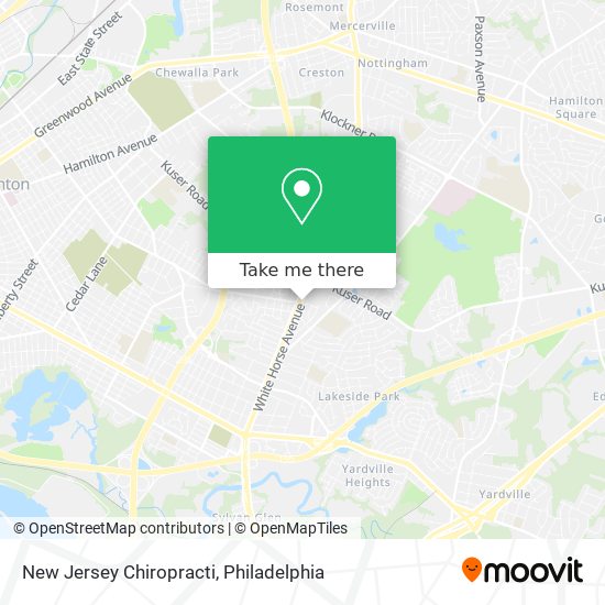 Mapa de New Jersey Chiropracti