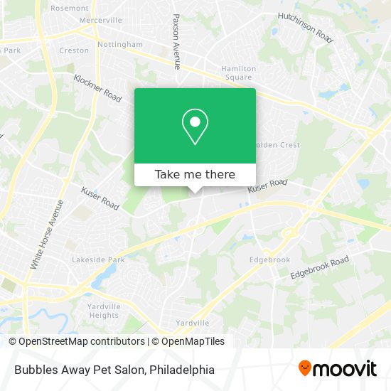 Mapa de Bubbles Away Pet Salon