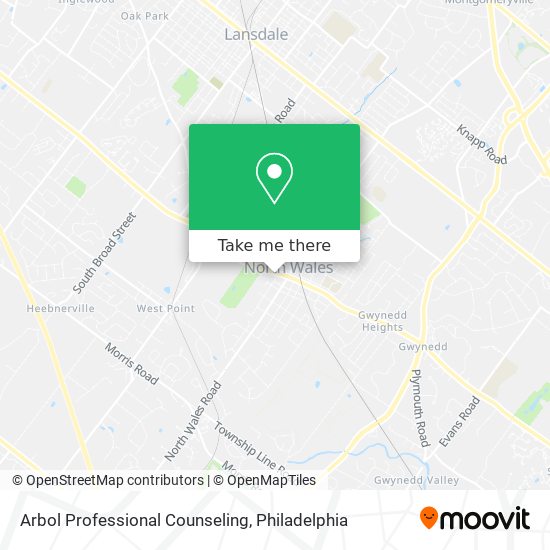 Arbol Professional Counseling map