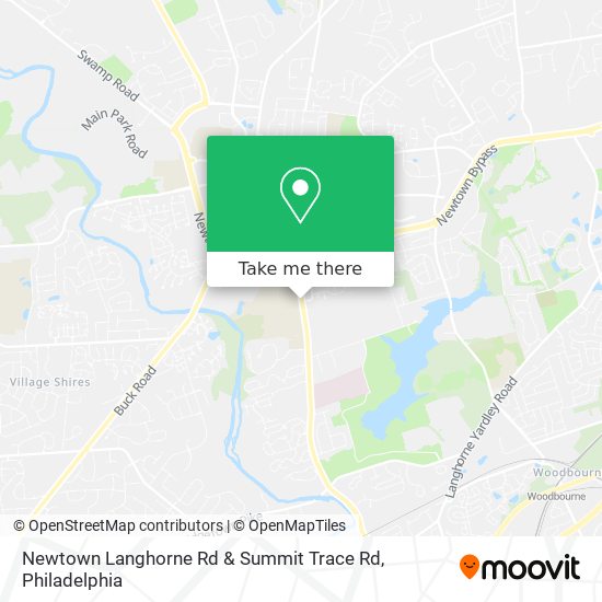 Newtown Langhorne Rd & Summit Trace Rd map