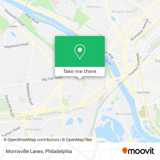 Morrisville Lanes map