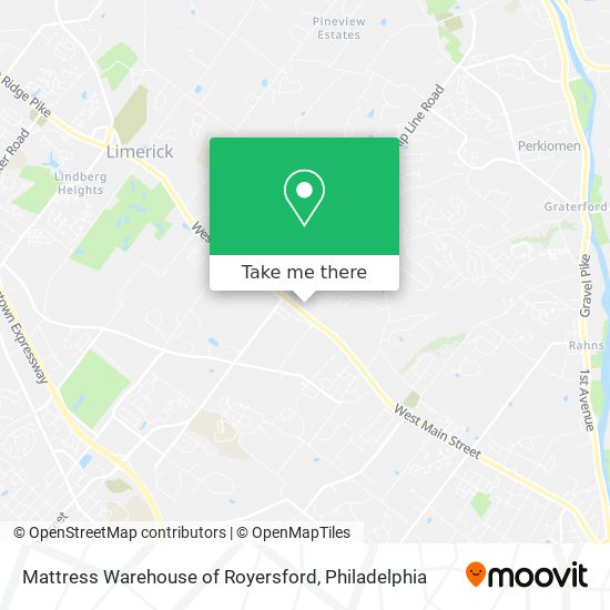 Mattress Warehouse of Royersford map