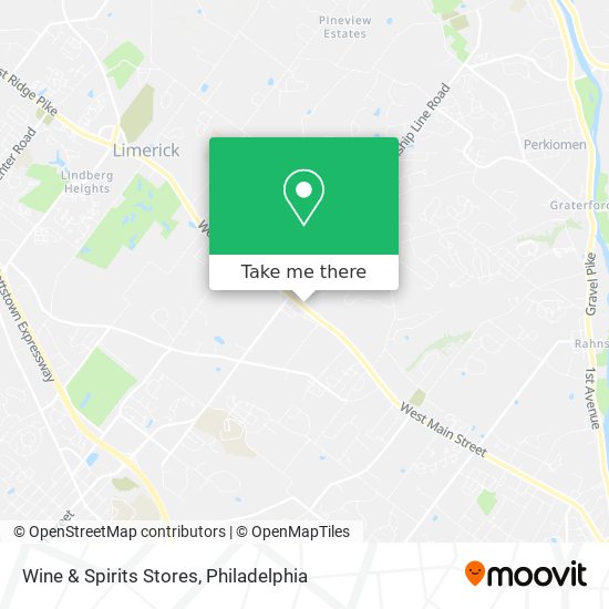 Mapa de Wine & Spirits Stores