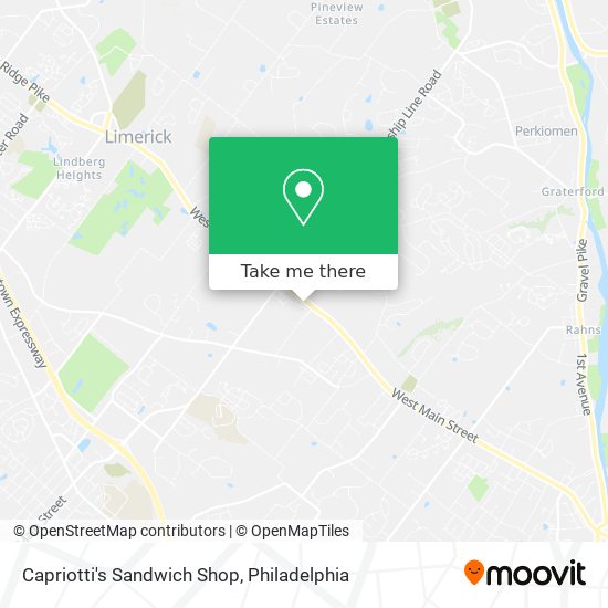 Mapa de Capriotti's Sandwich Shop