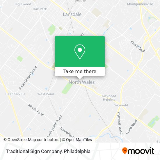 Traditional Sign Company map