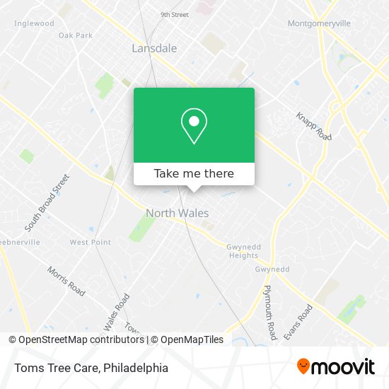 Toms Tree Care map