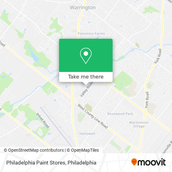 Mapa de Philadelphia Paint Stores