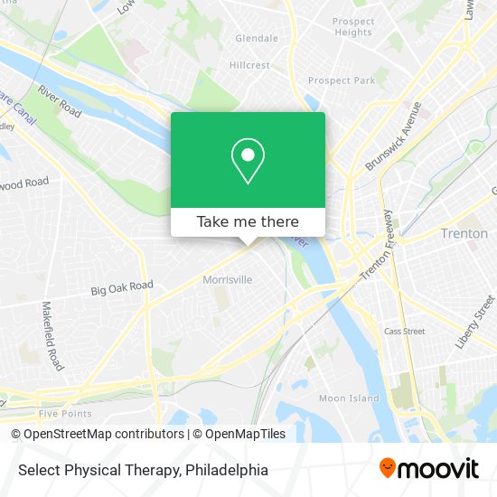 Select Physical Therapy map