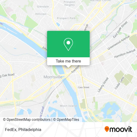 FedEx map