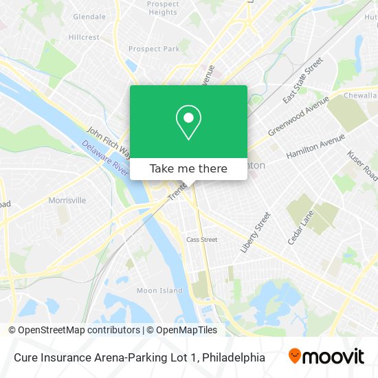 Mapa de Cure Insurance Arena-Parking Lot 1