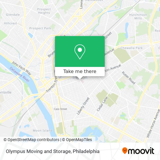 Mapa de Olympus Moving and Storage