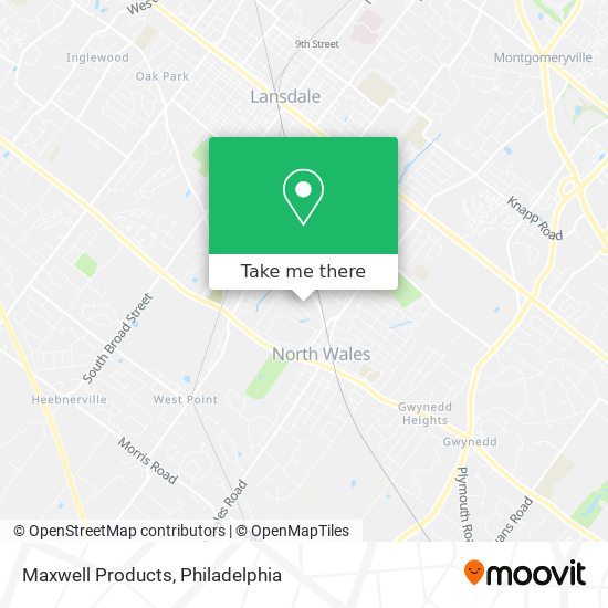 Maxwell Products map