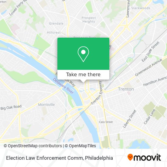 Mapa de Election Law Enforcement Comm