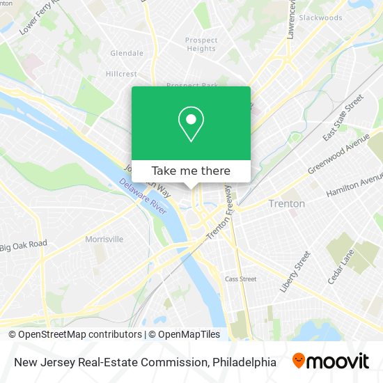 New Jersey Real-Estate Commission map