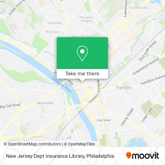 New Jersey Dept Insurance Library map