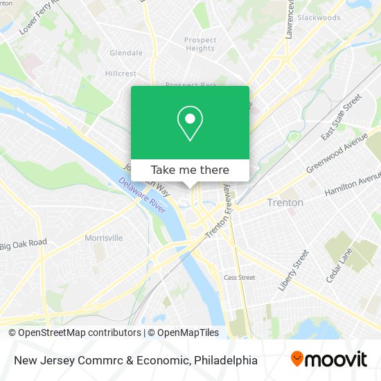 New Jersey Commrc & Economic map