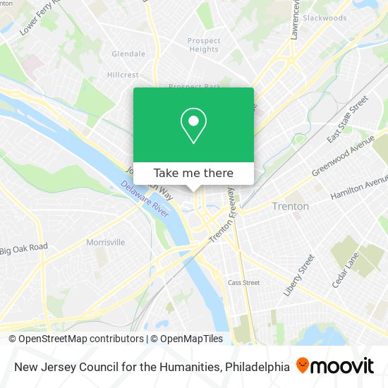 New Jersey Council for the Humanities map