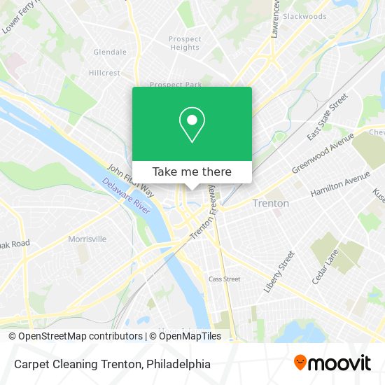 Carpet Cleaning Trenton map