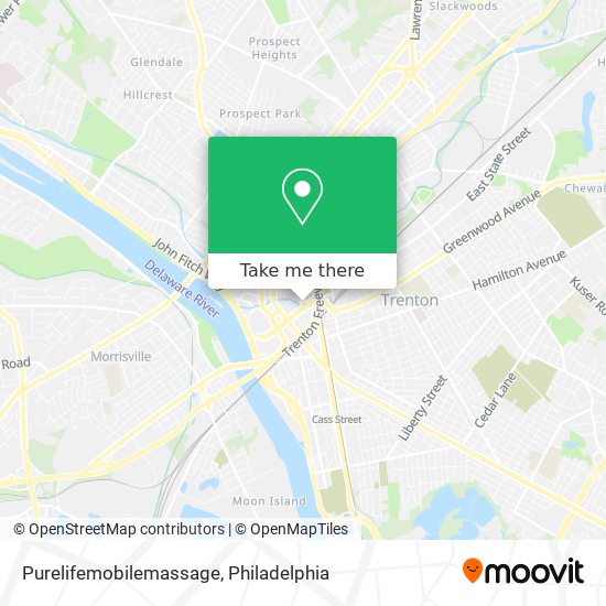 Purelifemobilemassage map