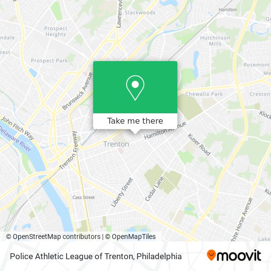 Mapa de Police Athletic League of Trenton