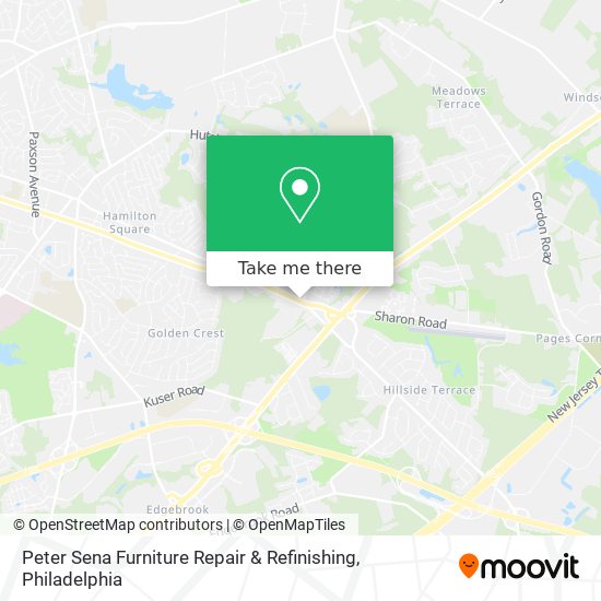 Peter Sena Furniture Repair & Refinishing map