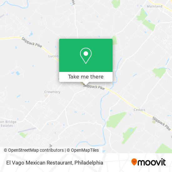 Mapa de El Vago Mexican Restaurant