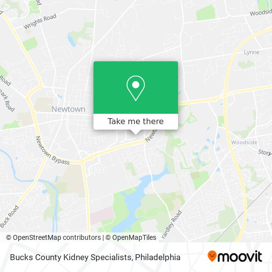 Bucks County Kidney Specialists map