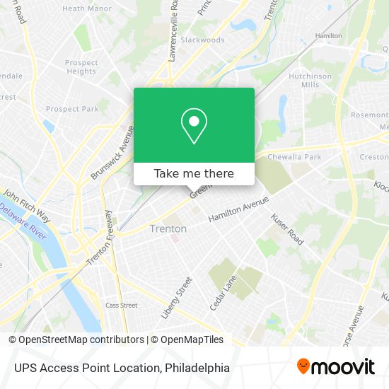 Mapa de UPS Access Point Location