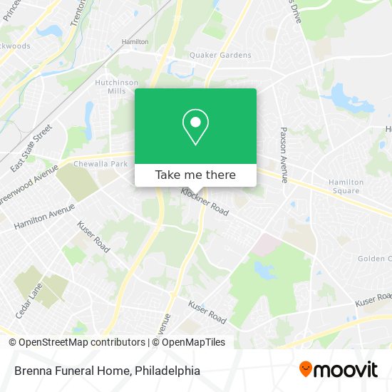 Brenna Funeral Home map