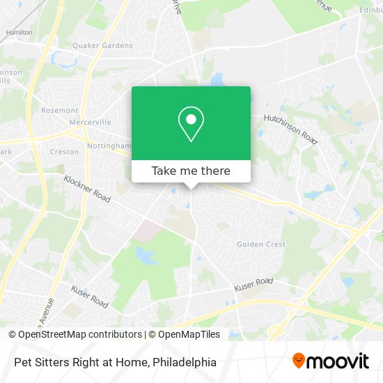 Mapa de Pet Sitters Right at Home