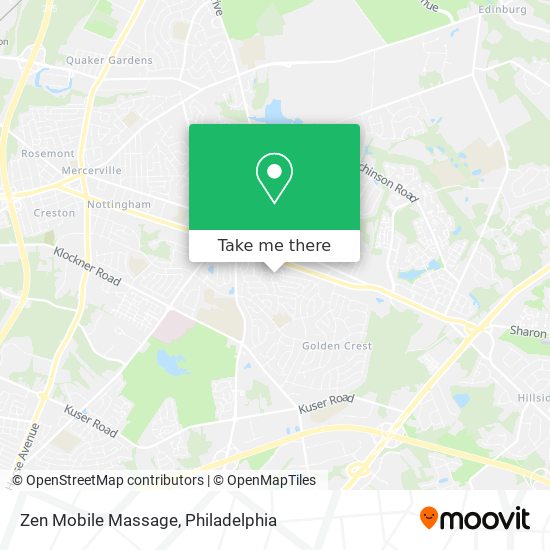 Mapa de Zen Mobile Massage