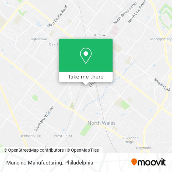 Mancino Manufacturing map