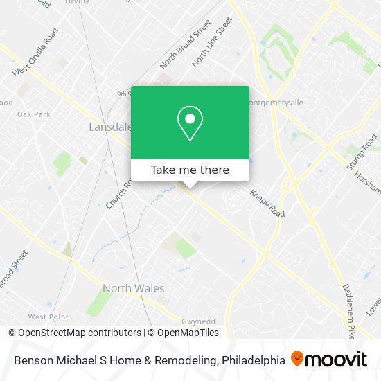 Benson Michael S Home & Remodeling map