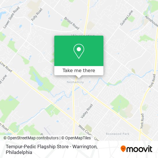 Tempur-Pedic Flagship Store - Warrington map