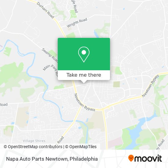 Mapa de Napa Auto Parts Newtown