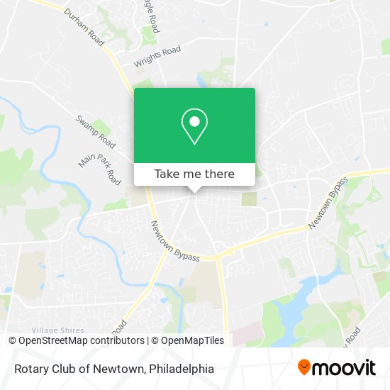 Rotary Club of Newtown map