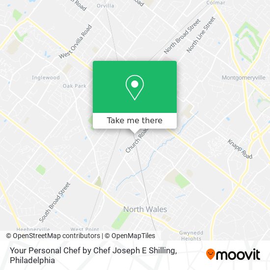 Your Personal Chef by Chef Joseph E Shilling map