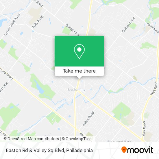 Mapa de Easton Rd & Valley Sq Blvd