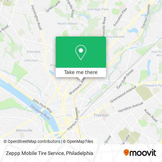 Zeppp Mobile Tire Service map
