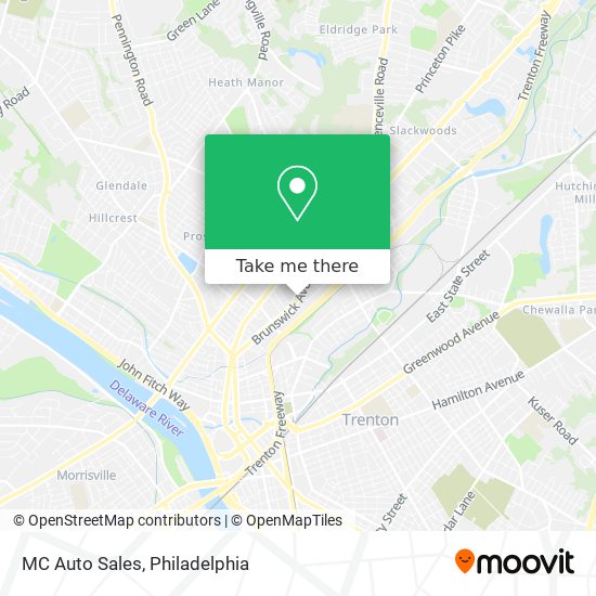 MC Auto Sales map