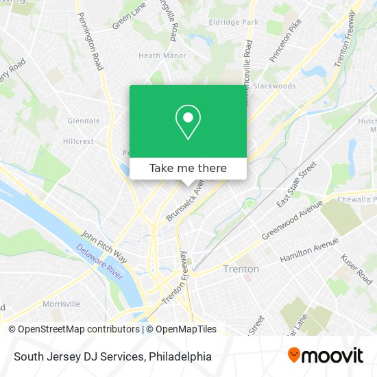 South Jersey DJ Services map