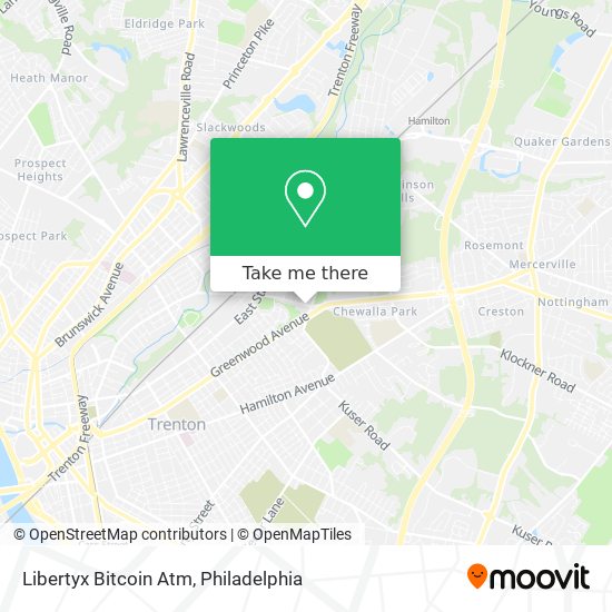 Mapa de Libertyx Bitcoin Atm