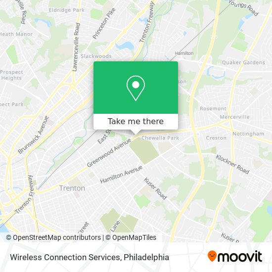 Mapa de Wireless Connection Services