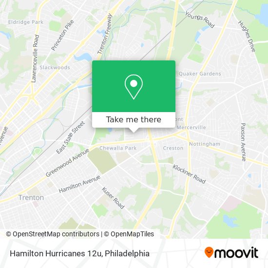 Hamilton Hurricanes 12u map