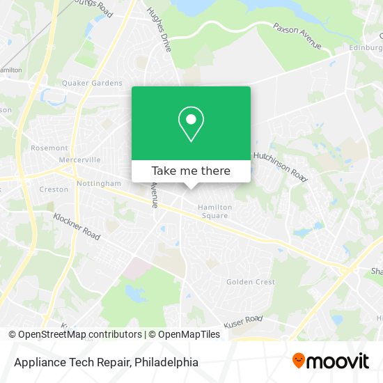 Appliance Tech Repair map
