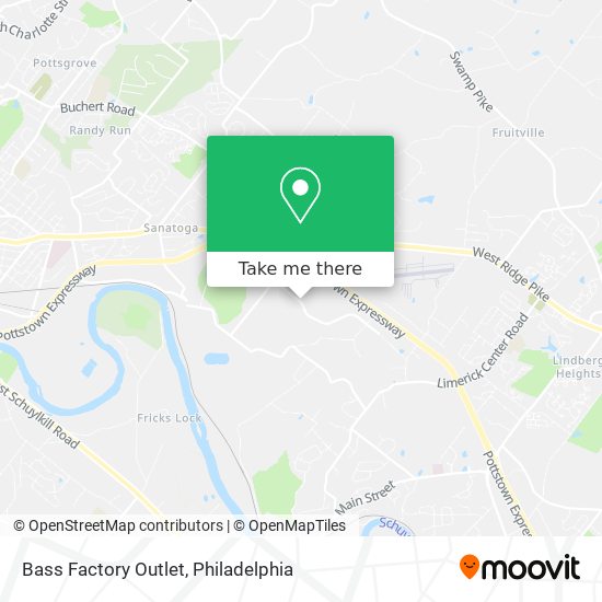 Bass Factory Outlet map